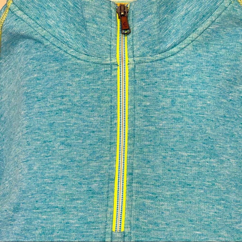 ROBERT GRAHAM ‘ABDUL’ 1/4 ZIP LONG SLEEVE KNIT - MINT COLOR - CLASSIC FIT - Picture 7 of 10